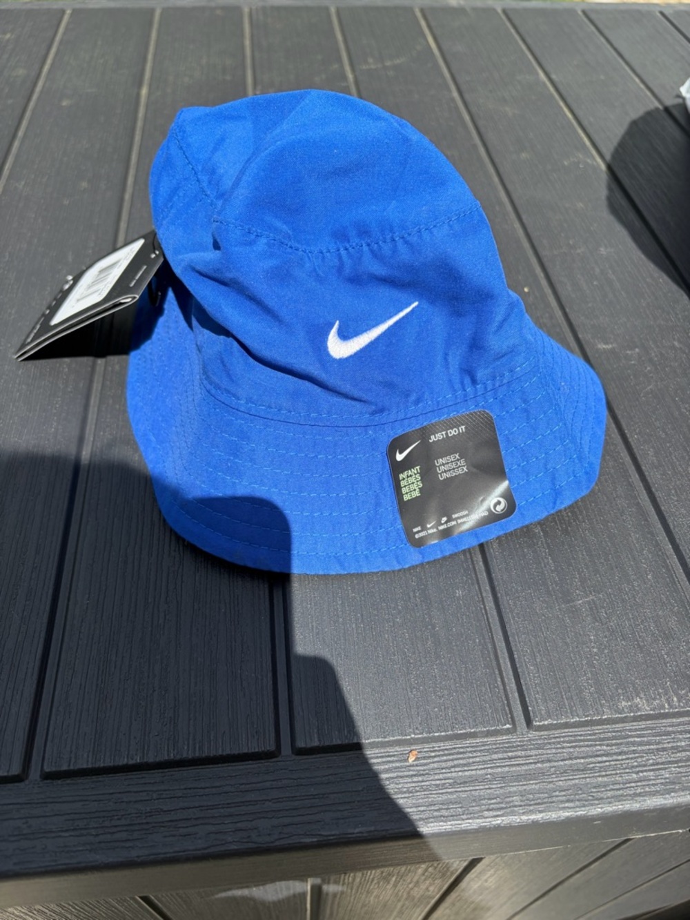 Nike Game Royal Bucket Hat with White Swoosh